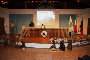 La sala di pollein sede della premiazione 